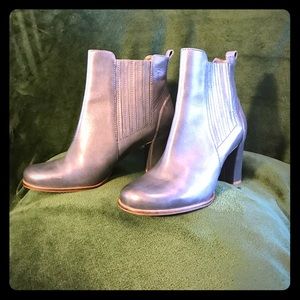 Blue Leather Pretoria Ecco Boots